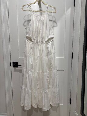 J.Crew White Midi Dress